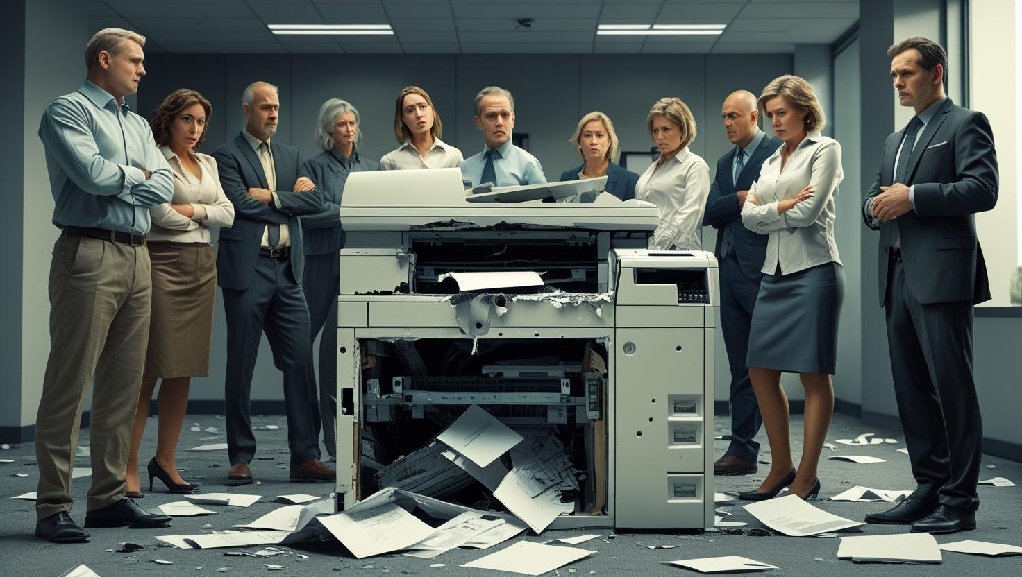 A broken Printer A broken Printer